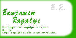 benjamin ragalyi business card